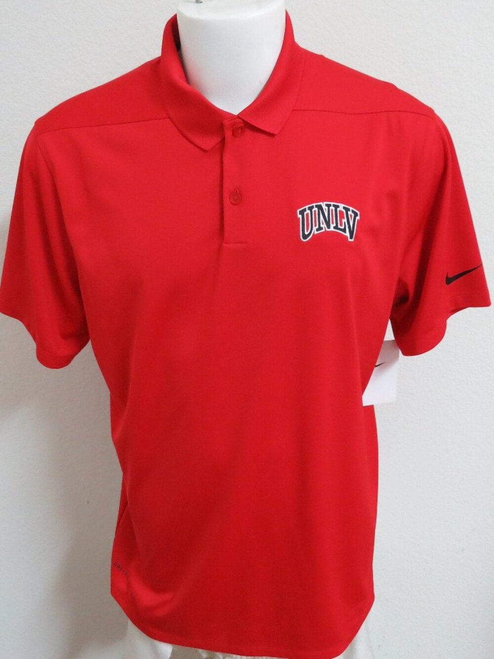 NEW XL UNLV Red Nike Dri-Fit Men's #28U Polo Shirt